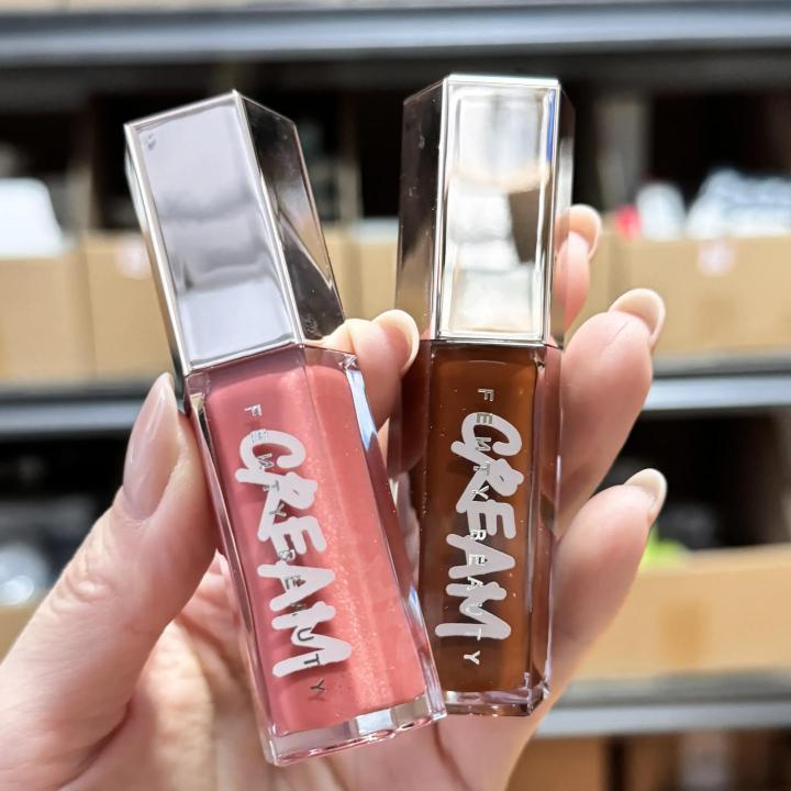 FB Thick Color Highlight Lip Lacquer Transparent Lip Gloss Glass Moisturizing Fussy Fenty Glow/Cookie Jar Diamond Highlight