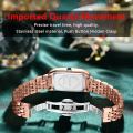 POEDAGAR High Quality Diamond Watch Top Brand Luxury Fashion Business Rectangle Waterproof Quartz Ladies Watches Stainless Steel. 