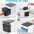 Portable Mini Air Cooler with USB Cooling - LED Portable Compact Desk Room Fan in Color Navy Blue and White - Arctic AC Air Ultra Air Conditioner Cooler/AC. 