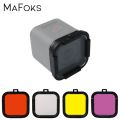 Waterproof Dive Filter 4 Color Diving Filter Red Purple Yellow Gray Lens Cap Lens Protector for Gopro Hero 4 Session 5 Session. 