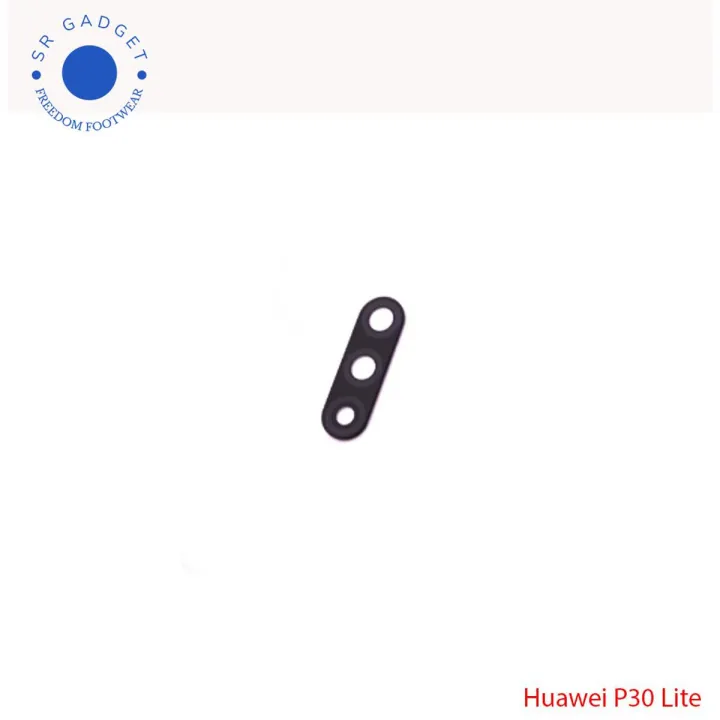 Vitre (lentille) D'appareil Photo Arrière Pour Huawei P30 Lite - Remplacement En Verre - Couleur Noir