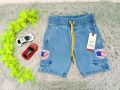 Boys premium cotton spandex denim short pant 5 pkt cargo 2 to 10 Years.