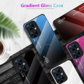 PlusCase for Huawei Nova 11i Case Glass Hard Gradient Painted Shockproof Phone Back Cover. 