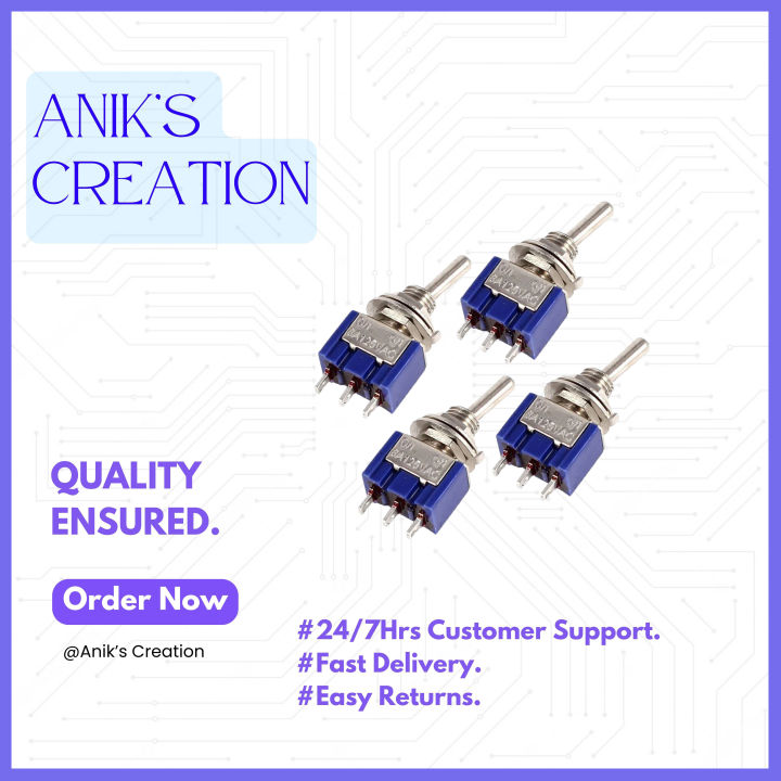Toggle Switch MTS-103 (3 feet 3 gears) 2Pcs