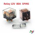 12V 80A 5 Pins High Quality Horn Relay For Motorcycle. Lighting wiring relay. 