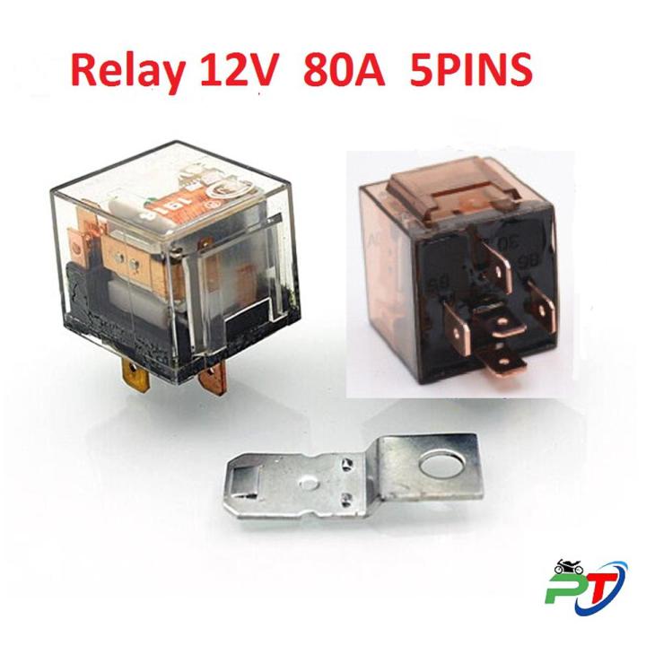 12V 80A 5 Pins High Quality Horn Relay For Motorcycle. Lighting wiring relay