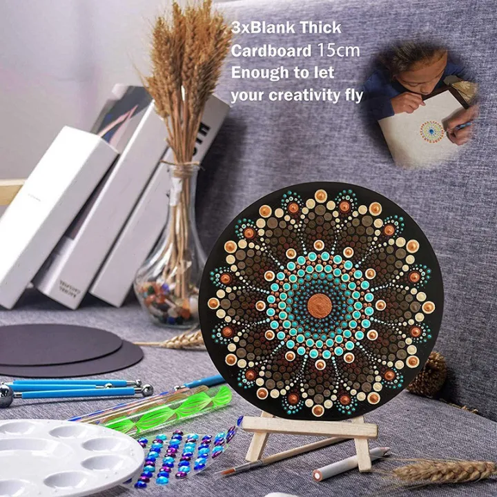 8%20Pcs%2015cm%20Black%20Mandala%20Kraft%20Paper%20Round%20Cardboard%20for%20Painting%20DIY%20Cardboards%20for%20Artist%20Painter%20-%20Image%207
