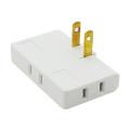 3 Way Wall Plug Extender Type A 110V~ 250V Flat Pins 1500W Portable 180 Degrees Rotatable Socket for Household Wall Travel. 