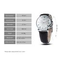 Fashion Automatic Man Watch Mechanical Watches for Men Business 6 Hands 3 Sub Dials Leather Top Band Luxury.