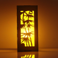 Bamboo Garden Style Wooden Table lamp Yellow - ICTL-045. 