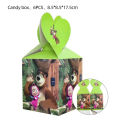 Mashas and the Bear Theme Party Decor Disposable Tableware Cup Plate Napkin Tablecloth Balloon Kids Girls Birthday Bath Supplies.