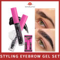 New Long-Lasting Waterproof 4-Color Eyebrow Gel Eyebrow Gel Styling Eyebrow Gel Set. 
