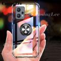 Casinglee For OnePlus CE2 Lite Case Soft Clear Transparent Protector Shockproof Car Magnetic Holder Ring Back Cover One Plus CE2 Lite Phone case For girls and Boys. 
