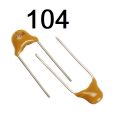 10Pcs- 104 Multilayer MLCC 50V 100nF Ceramic Capacitor 104 Ceramic Capacitor 50V Monolithic Ceramic Chip Capacitor 5.08mm Pitch MLCC Non-Polarized 2 Pin Leads. 