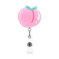 ABS Badge reel clip Unique ID Card Holder Retractable Nurse ID card holder Fruit Cute Fruit cartoon design for Nurse badge holder for hospitals ID card holder for doctors Students' badge reel clip.