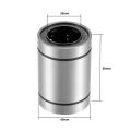 Linear Ball Bearings, 25mm Bore Dia, 40mm OD, 59mm Length (Pack of 8).