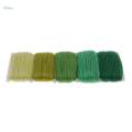 2x10Meter 1mm Cotton Rope Braided Twisted Cord Twine Craft for Bracelet Green. 
