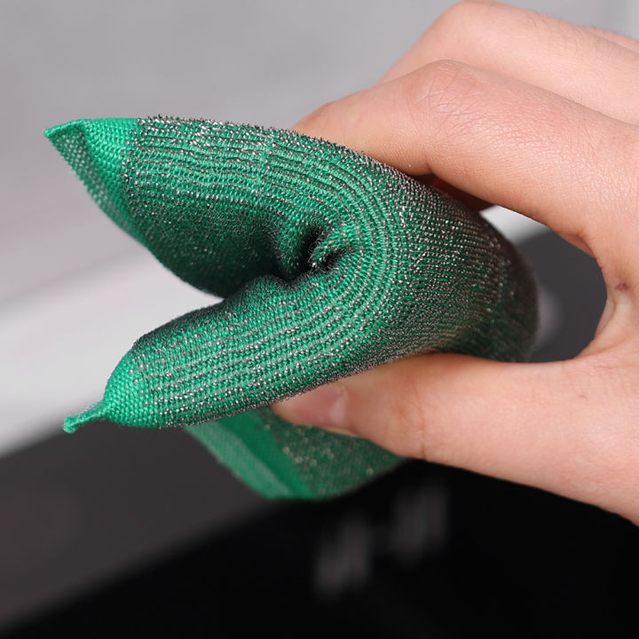 2/4Pcs%20Stainless%20Steel%20Wire%20Sponge%20Wipe%20Double%20Side%20Pot%20Cleaning%20Cloth%20Reusable%20Non-stick%20Oil%20Dishrag%20Household%20Kitchen%20Dishcloth%20-%20Image%207