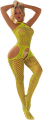 Elegant High Elasticity Fish net Bodysuit with Cut-Out Detail and Ties.