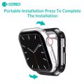 Pix Apple Watch S10 Soft Protective Case- Apple iWatch S10 Generation Watch Back Side Case For S10 42mm/46mm- Half Pack Hollow Silicone Protective Case S10 Smart Watch Case.