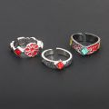 Anime Demon Slayer Ring Kimetsu No Yaiba Kamado Tanjirou Inspired Adjustable Ring For Fans Cosplay Jewelry Christmas Gift. 