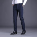 Romon/Romon Embroidered Stretch Anti-Wrinkle Casual Pants Early Autumn Versatile Men's Casual Suit Pants Straight-Leg Trousers.