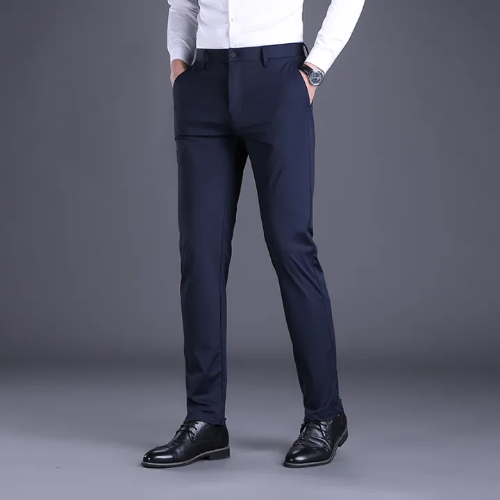 Romon/Romon%20Embroidered%20Stretch%20Anti-Wrinkle%20Casual%20Pants%20Early%20Autumn%20Versatile%20Men's%20Casual%20Suit%20Pants%20Straight-Leg%20Trousers%20-%20Image%203