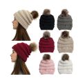 Men Women Winter Fluff Crochet Hat Wool Knit Warm Caps.
