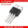 A Class TRIAC BTA16-600B BTA16 16A 600V Thysitor Isolated Bidirectional SCR Transistor THT Package TO-220 Transistors Electrical Circuitry & Parts. 