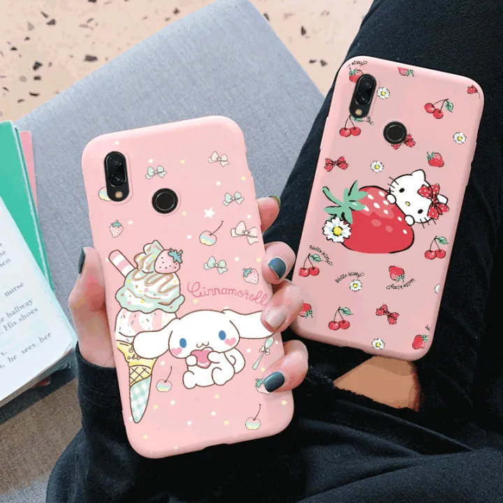 Phone%20Case%20for%20Xiaomi%20Redmi%20Note%207%207S%20Pro%20Back%20Cover%20Girl%20for%20redmi%20note%207%20Anti-drop%20Kuromi%20Melody%20Cinnamoroll%20Silicone%20Cases%20-%20Image%203