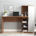 Study table with book shelves and 1 door 3 shelve Cabinet, Reading Table.Writing Study Desk, Workstation Computer Table, Office Executive Table Desk with Bookshelf 50/45. 