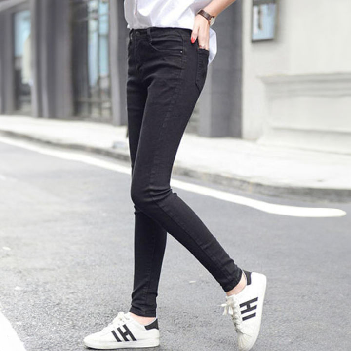 Slim Fit Stretchy Black Jeans Pants for Women - Trendy and Comfortable