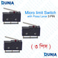 Micro limit Switch with Press Lever 3 PIN Dunai BD. 
