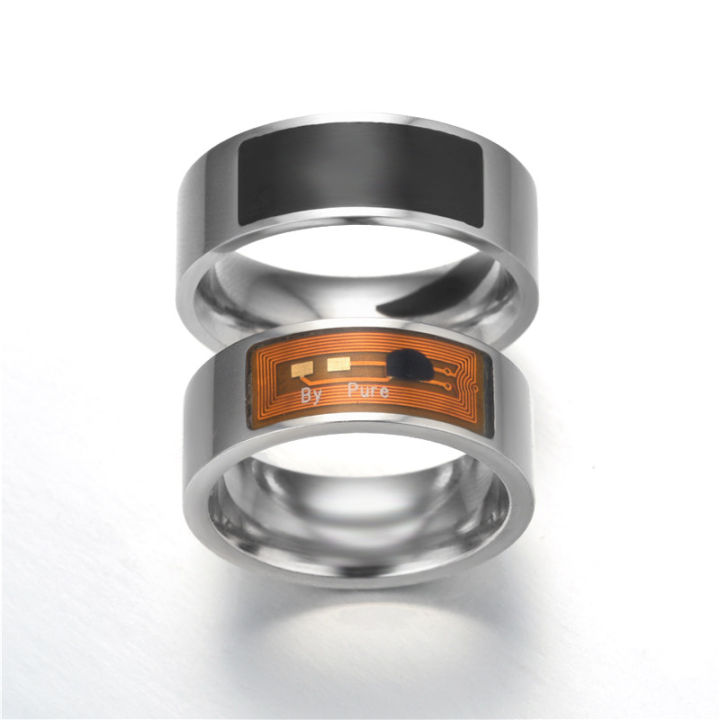 Stainless%20Steel%20Band%20Ring%20Men's%20Smart%20Ring%20Fashion%20NFC%20Ring%20-%20Image%205