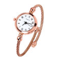 Korean version of simple fashion small fresh retro watch Open type small bracelet style ladies student fashion watch. 