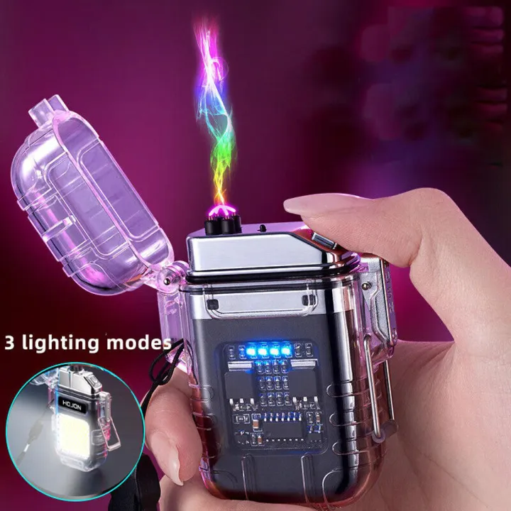 USB%20Rechargeable%20Plasma%20Dual%20ARC%20Lighter:%20Windproof%20and%20Waterproof%20for%20Outdoor%20Camping%20and%20Activities%20All-Weather%20Outdoor%20Charging%20Lighter%20-%20Image%205
