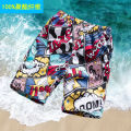 Beach Pants Men's Quick-Drying Soakable Large Size Loose Swimming Trunks Anti-Embarrassment Hot Spring Seaside Casual Swimming Shorts. 