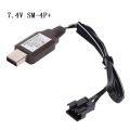 7.4v 3.7V x2 SM4P Li-ion Battery Reverse Charging Adapter Electric Toy Car E561 Excavator Charger USB Cable. 