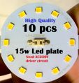 10pcs 15 Watt LED palte Only SMD LED Chip 15Watt LED palte & Driver AC 220V 15W LED Light Bulbs Driver Circuit Board For 15 Watt SMD LED Chip for high quality led bulb energy saveings. 