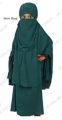 Baby Borka Khimar Adjusted Niqab Hijab Full Set 4-10 Years Girls Dubai Cherry -  Hijab Collection. 