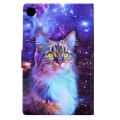 For Samsung Galaxy Tab A8 10.5 2021 Electric Pressed TPU Leather Tablet Case. 