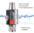 Lightning Arrestor Antenna Lightning Surge Protector N Male Plug to N Female Coaxial 0-2.5GHZ 400W CA-23RP 50ohm DC-2500MHz N Connector. 