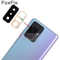 FoxFix Rear Back Camera Glass For Xiaomi 11T / 11T Pro Camera Lens Glass Cover With Frame Holder Replacement+Adhesive Tape. 