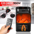 900W Mini Ceramic Electric Heater Home Office Space Heating Portable Fan.