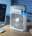 Air Cooler Fan 3 in 1 Mini Portable Fan Humidifier with 7 Colors LED Light Air Cooler 600ml Water Tank Air Cooling Fan by dreamy deals..
