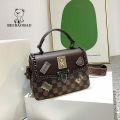 Beibaobao Women's Bag2023New Fashion Messenger Bag Retro Small Square Bag Texture Badge Handbag. 