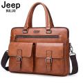 JEEP BULUO Briefcase Bags For Men Business Fashion Office Work Handbags Famous Brand New Design Men's Briefcase 13.5' Laptop Bag. 