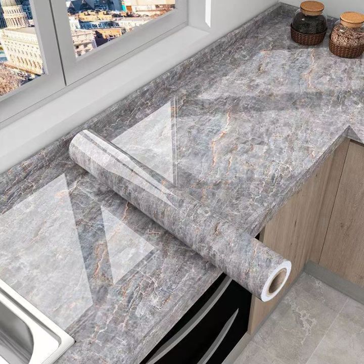 40cm%20Width%20Marble%20Waterproof%20Contact%20Paper%20Self%20Adhesive%20Wallpaper%20Vinyl%20Wall%20Stickers%20For%20Kitchen%20Decorative%20Film%20Home%20Decor%20-%20Image%202