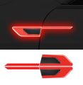 2Pcs Car Reflective Safety Warning Bumper Reflective Strips Anti-Collision Car Stickers. 