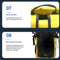 Waterproof Backpack - Outdoor Rucksack for River Tracing - Swimming Drifting - Beach Surfing - 30L Large Capacity - 500D PVC Mesh Cloth - Waterproof Level IPX6 - Suitable for B-oa-ting, Exploring, Fishing, Climbing. 
